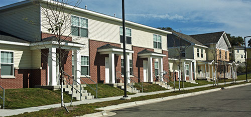 Creston Plaza Apartments, duplex and trilex units