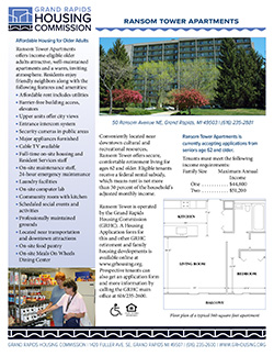 Fact sheet for Ransom Tower Apartments